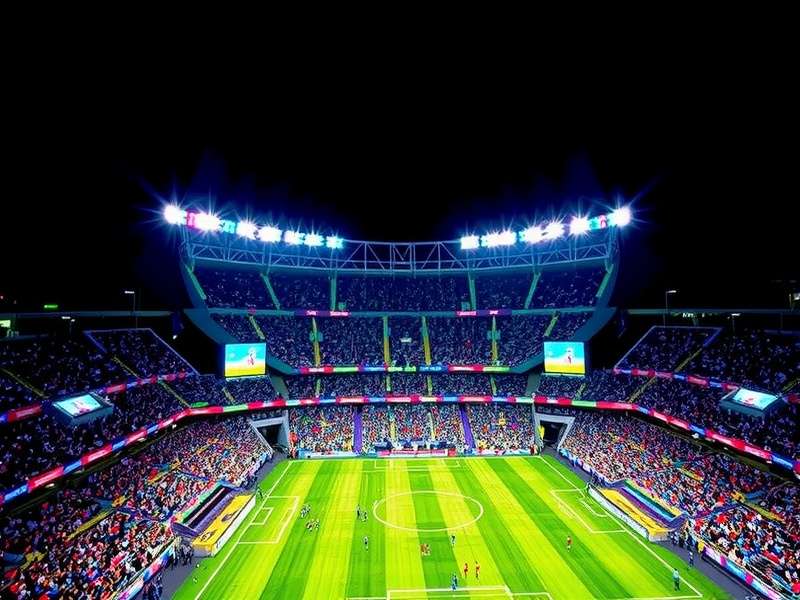 AT&T Stadium in Arlington, Texas, prepared for FIFA World Cup 2026 matches