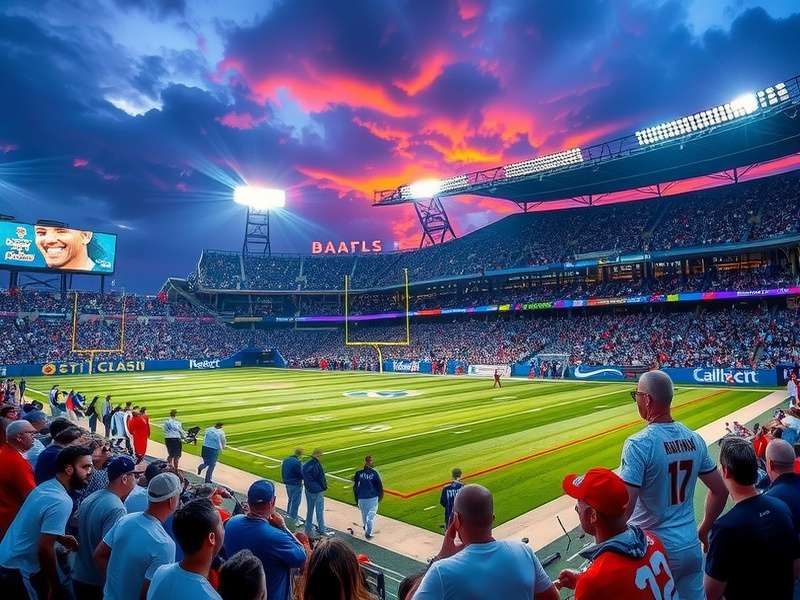 Arrowhead Stadium aerial view showing seating sections