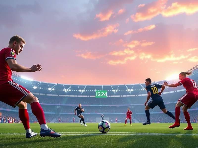 Panoramic view of a packed MetLife Stadium during a night match