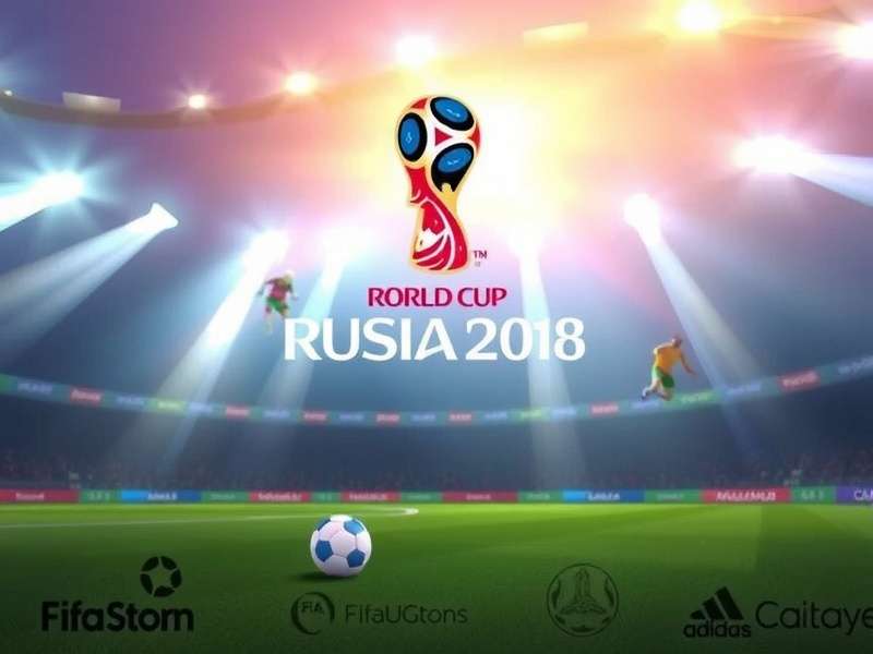 Official 2018 FIFA World Cup Game Mode screenshot showing Russia stadium