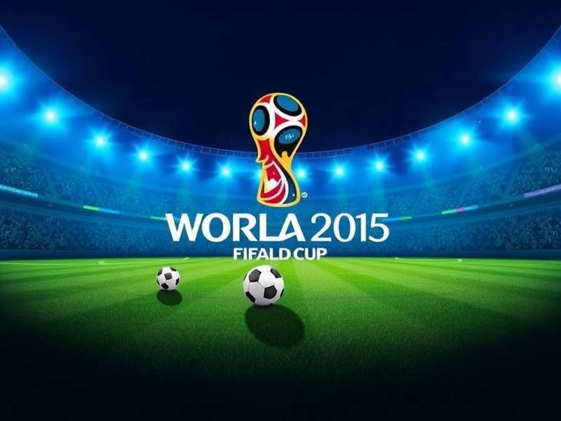 FIFA World Cup trophy shining under stadium lights