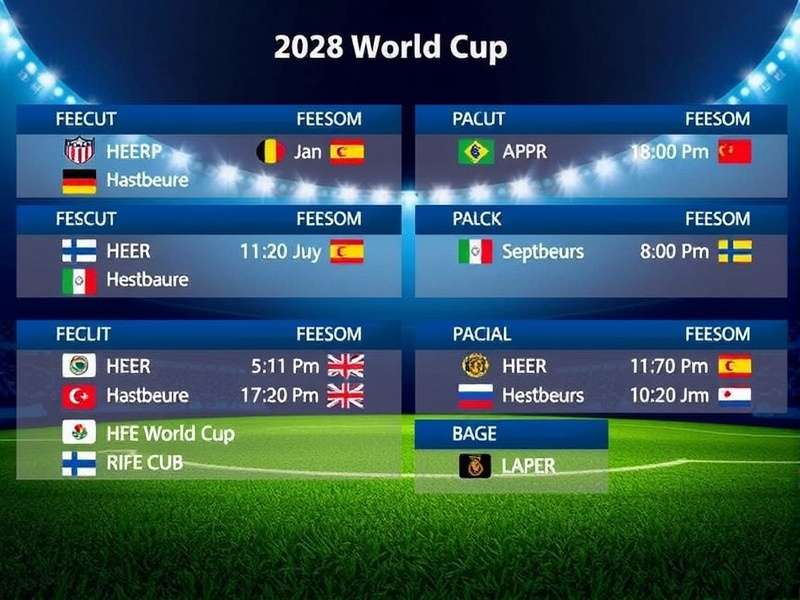Club World Cup 2024 Schedule Visualization with Teams and Dates