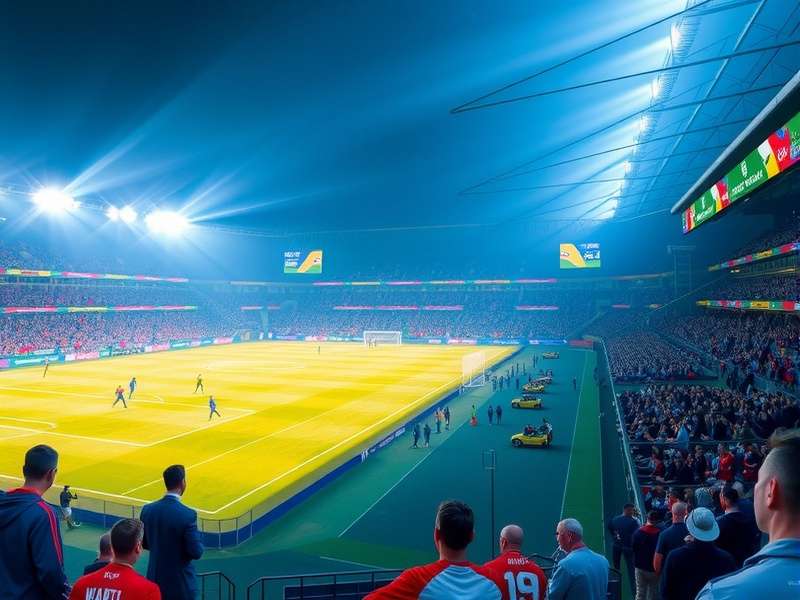 Lumen Field stadium in Seattle with football pitch