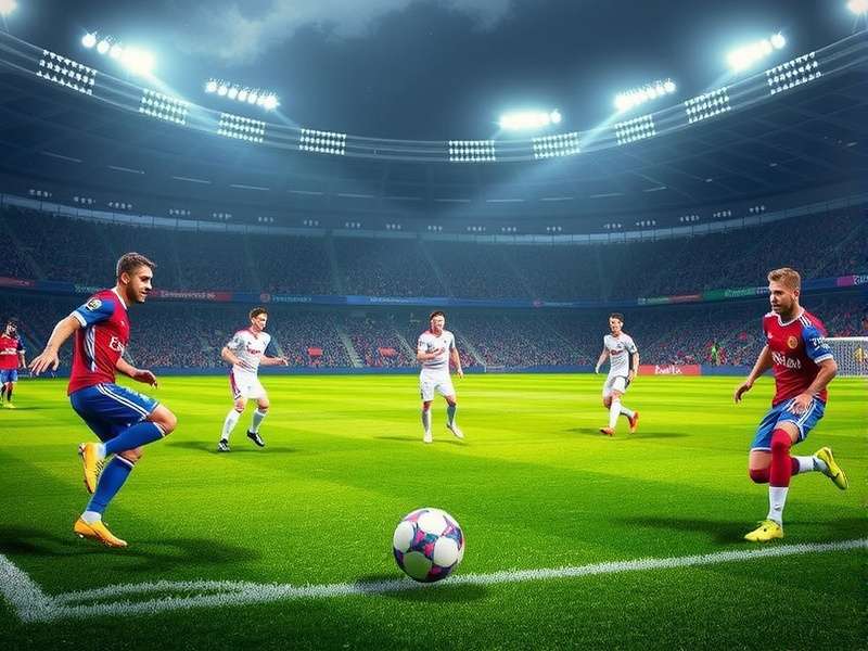 Electric atmosphere at a night football match during the Club World Cup