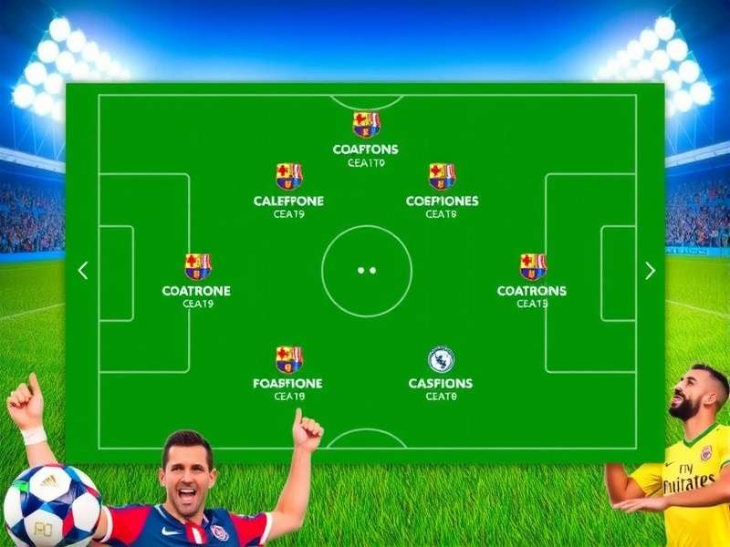 Panoramic view of a packed football stadium during a World Cup match