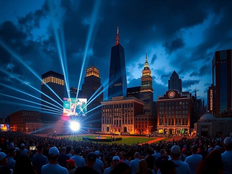 Lincoln Financial Field stadium in Philadelphia preparing for FIFA World Cup match