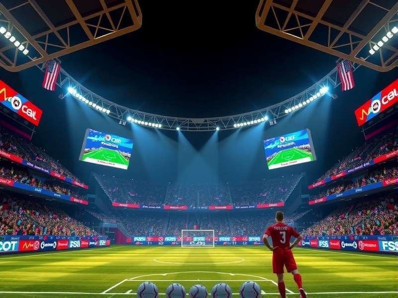 Vibrant soccer watch party crowd in Dallas with flags and jerseys