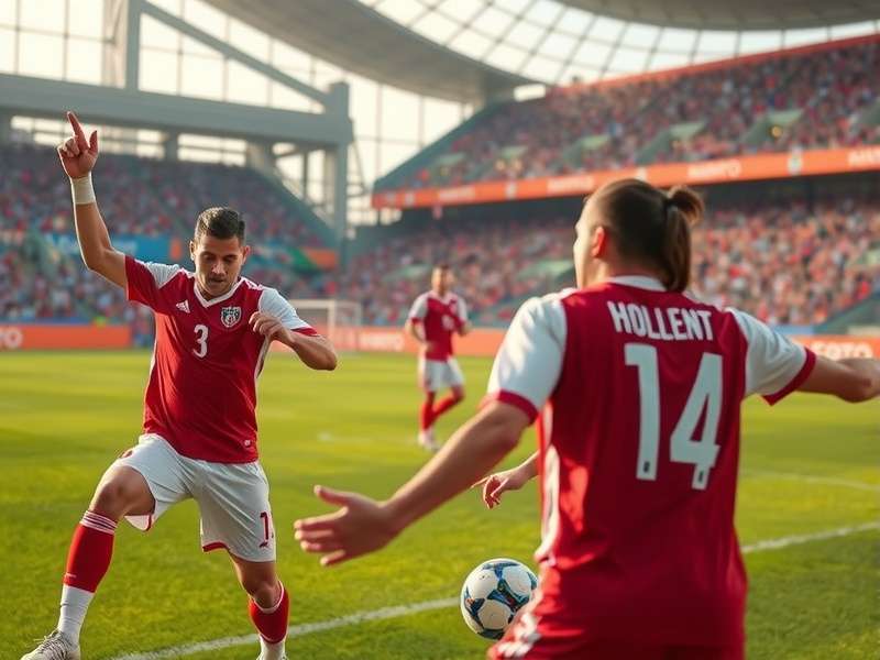 Vibrant, diverse crowd of fans in Toronto's fan zone celebrating a goal