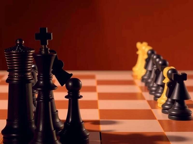 Intense Chess World Cup match between grandmasters