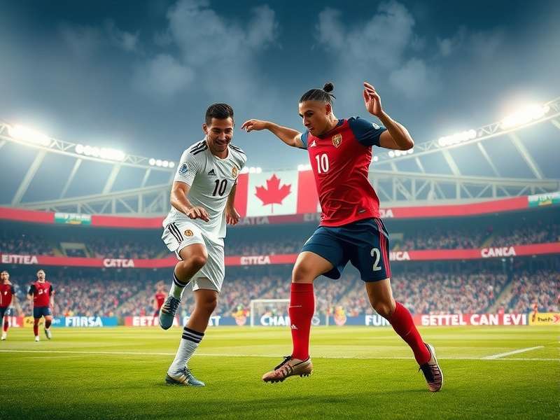 BMO Field in Toronto during a soccer match with capacity crowd