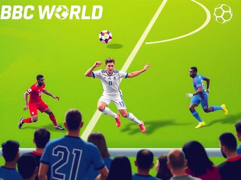 BBC World Cup Studio with presenters analyzing a match