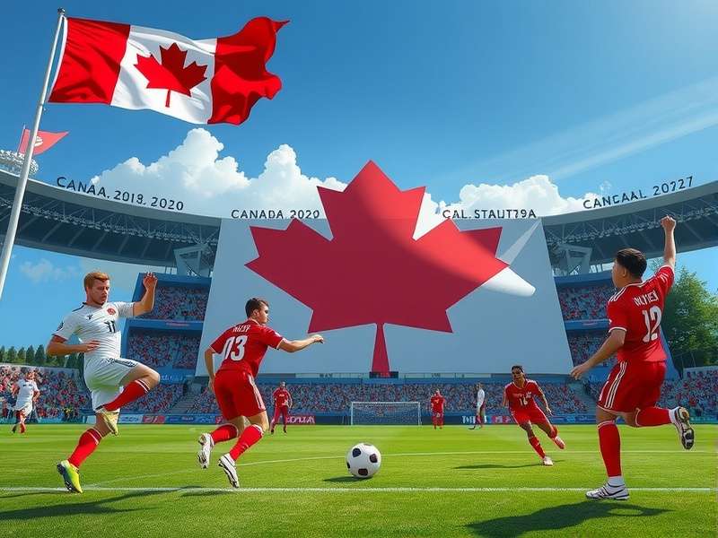 Celebration during a World Cup football match in a stadium