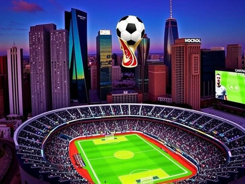 Concept image of Houston World Cup Fan Festival area for 2026 tournament