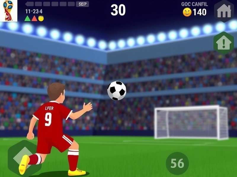 2018 FIFA World Cup match action between France and Croatia