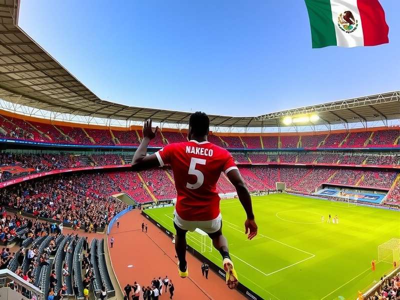 Estadio Azteca during a World Cup match in Mexico City