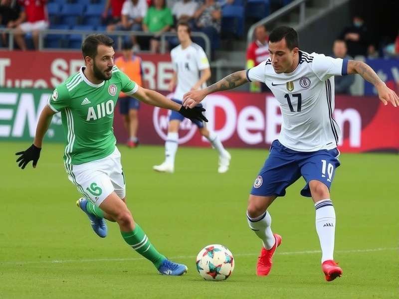 Electric atmosphere during a CONCACAF World Cup qualifier match at a packed stadium