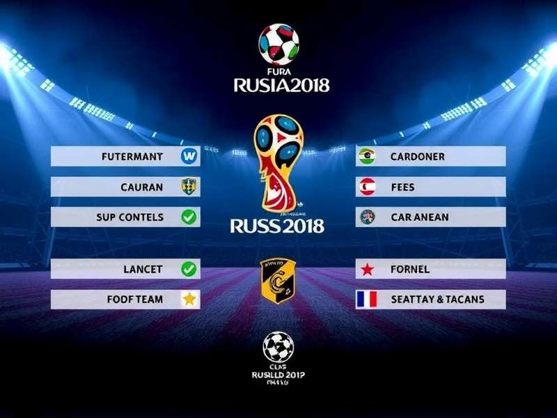 FIFA World Cup trophy with stadium in background