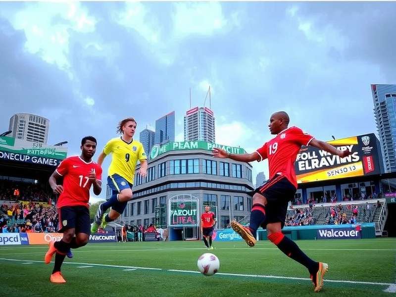 BC Place Stadium in Vancouver under clear skies
