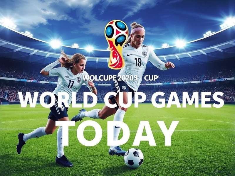 Young football players competing in U20 World Cup match under floodlights
