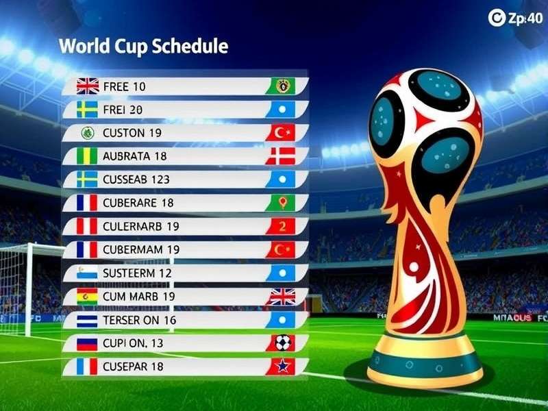 World Cup 2026 match schedule overview with fixtures and dates